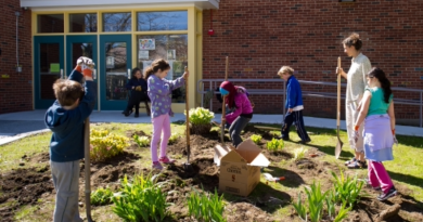 fforts to create outdoor learning spaces are underway