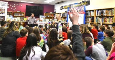 Pre-K-8 Barnet School celebrated a books kickoff