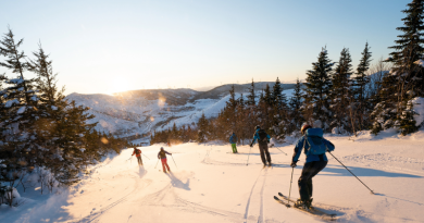 A skier is recovering after an accident on an intermediate trail