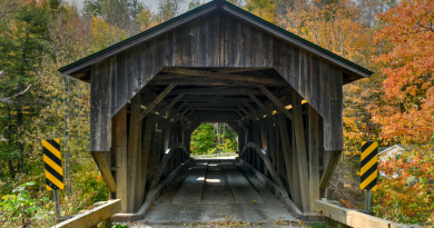 LYNDON Officials Wrap Up Millers Run Covered Bridge Protection Project