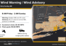 Strong winds and rough seas along with a prolonged period of steady rain