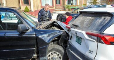 Pickup Crashes Into Parked Car on Eastern Avenue in St. Johnsbury