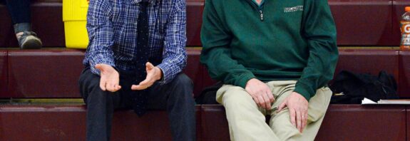 Former Colebrook boys basketball coach Buddy Trask