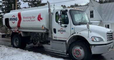Heating fuel delivery truck in New Hampshire
