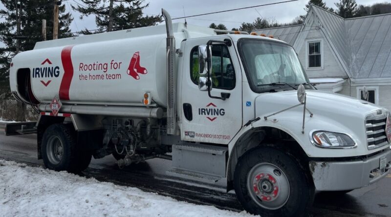 Heating fuel delivery truck in New Hampshire