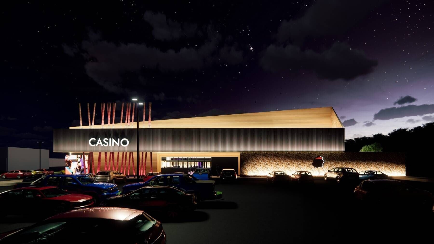 Rendering of the planned casino on Meadow Street in Littleton, New Hampshire