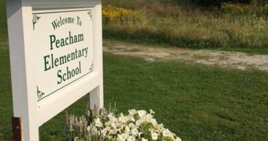 Peacham School building in Peacham, Vermont