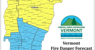 Vermont Fire Danger Forecast map for October 11, 2026